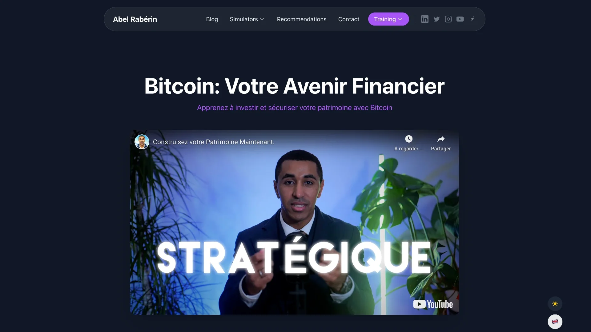 Page de vente et vidéo de présentation pour la génération de leads
