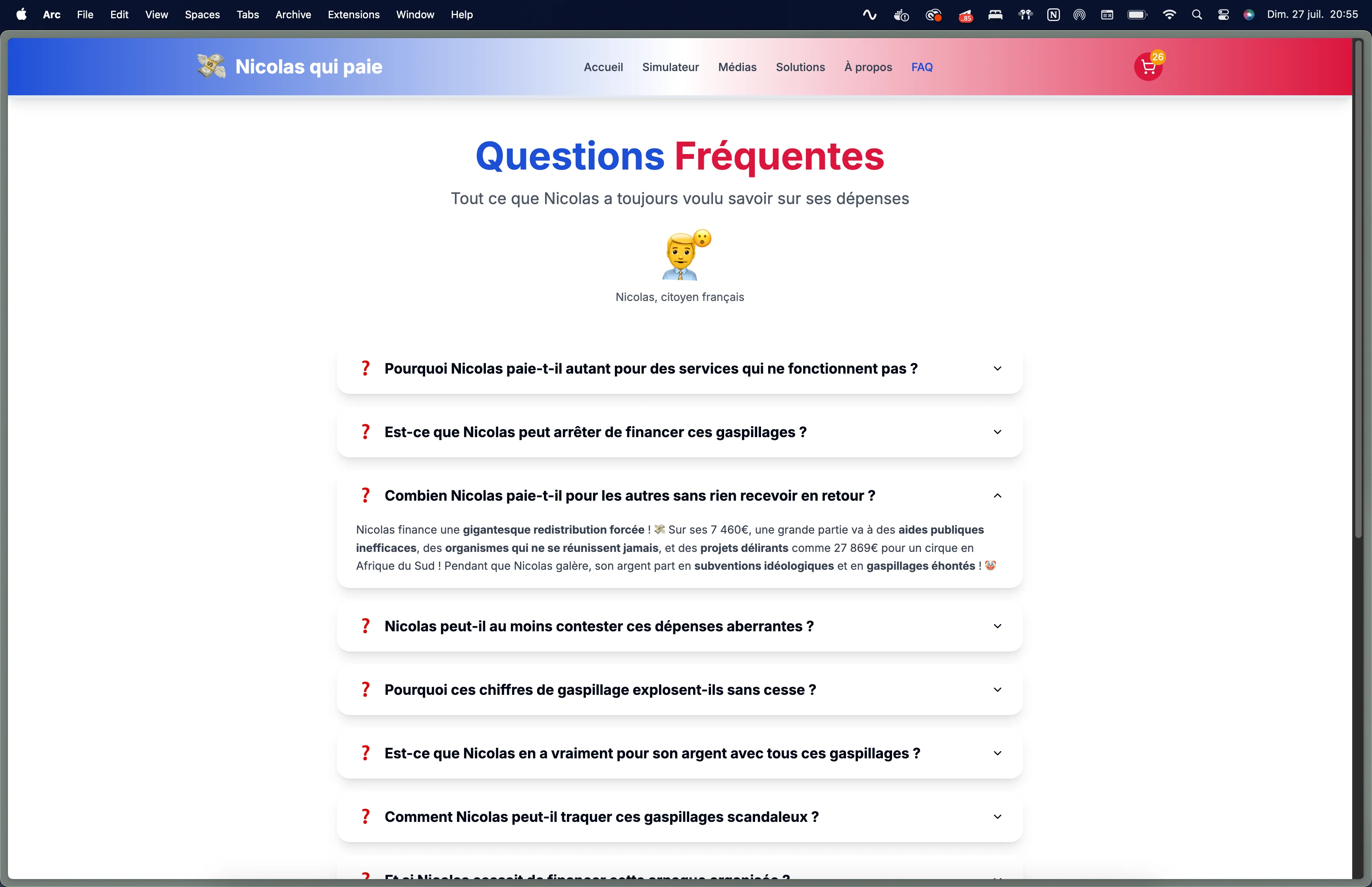 Foire aux questions sur la fiscalité française