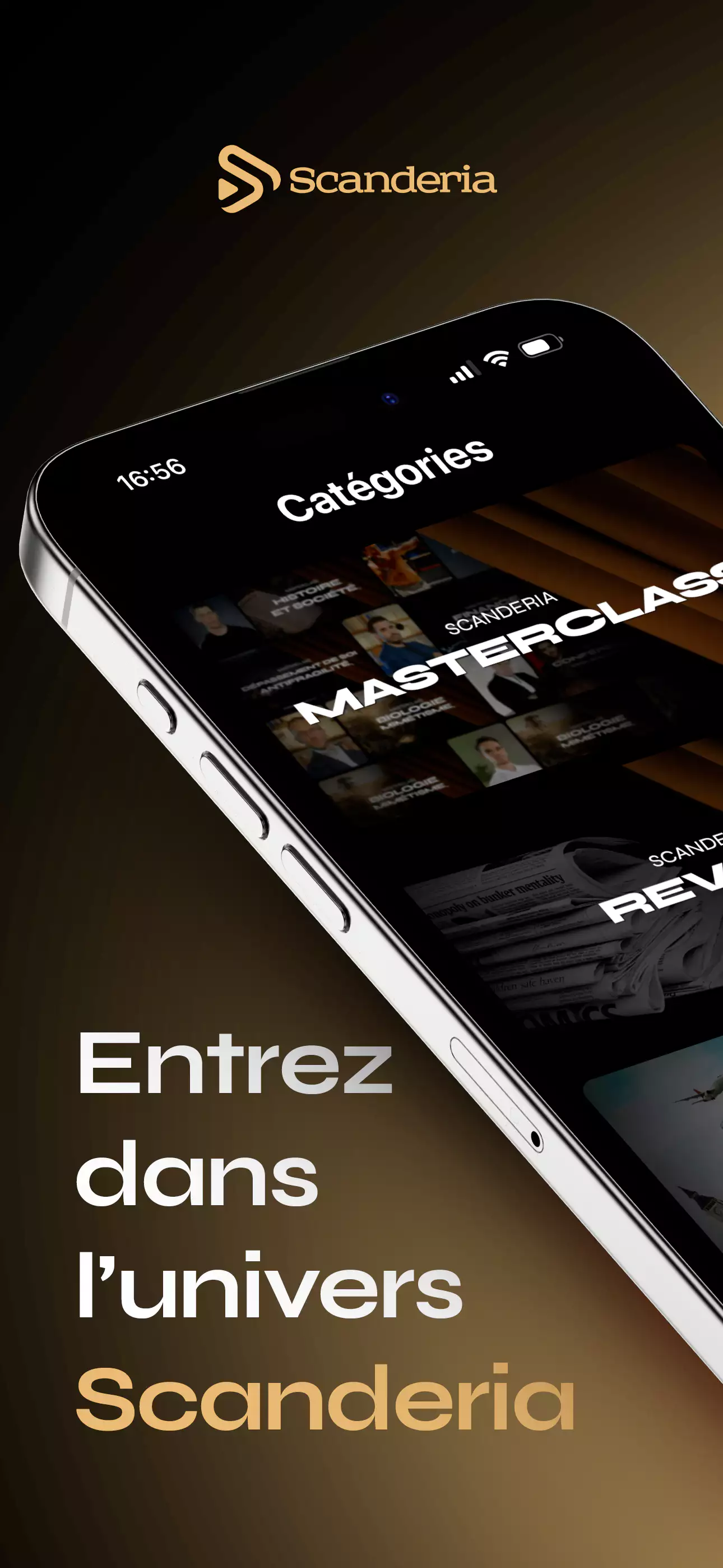 Interface principale de l'application